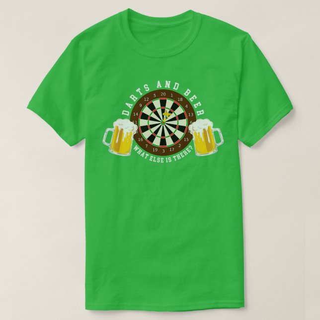 Camiseta Darts and Beer Dartboard Tournament Sports (Frente do Design)
