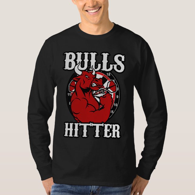 Camiseta Darts Bull Bullseye Hitter Strong 180 Champions (Frente)