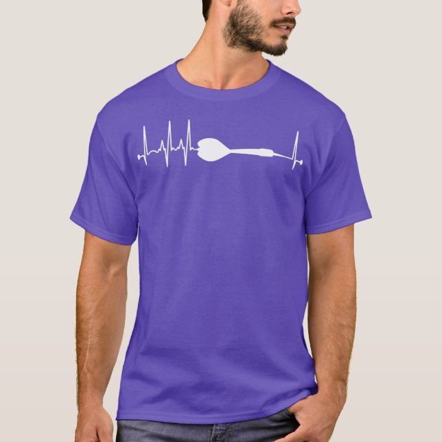 Camiseta Darts Heartbeat Player EKG Pulse Dart Gift (Frente)