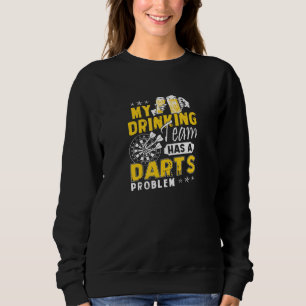 Camiseta Darts Meu Bebendo Equipe Tem Um Problema De Darts