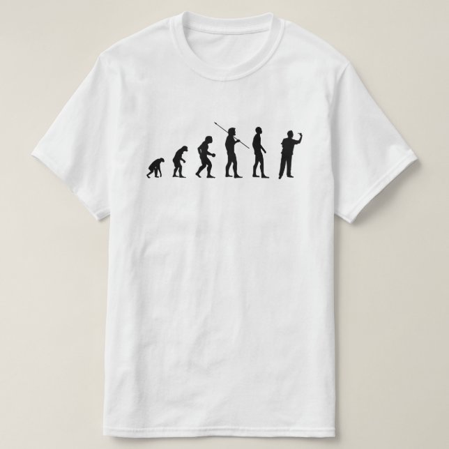 Camiseta Darts Player Human Evolution Meme Bv (Frente do Design)