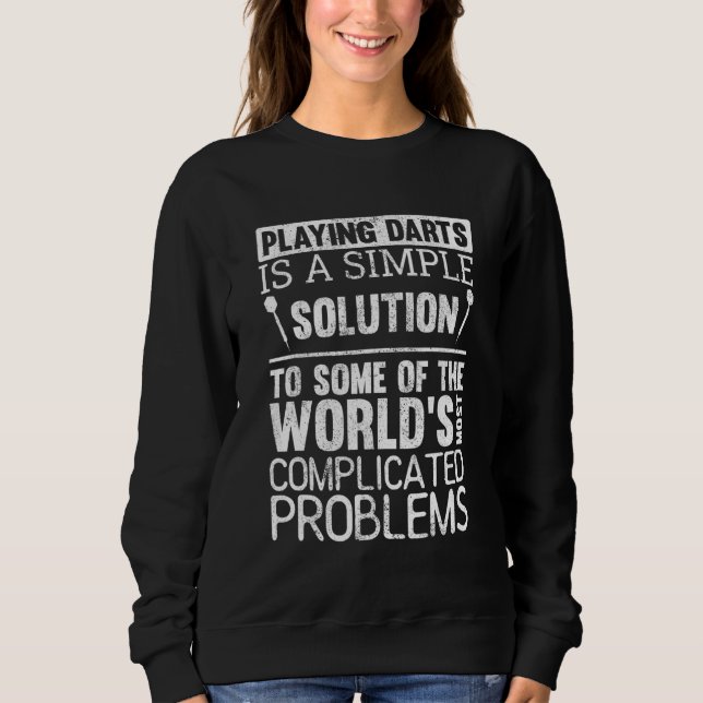 Camiseta Darts Player Jogando Dardos Jogadores de Arte Dica (Frente)