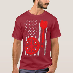 Camiseta Darts Sports Lover American Flag Darth Of