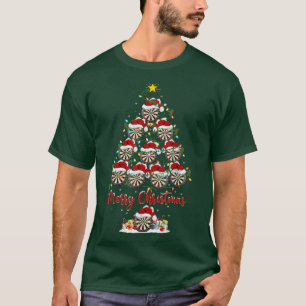 Camiseta Darts Sports Lover Xmas Correspondendo Papais noei