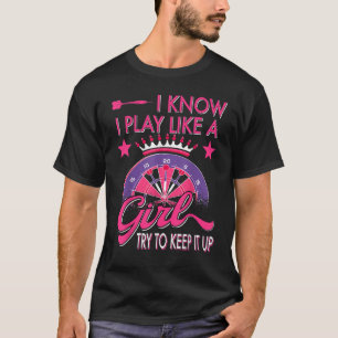 Camiseta Darts Women Dartboard Girls Dart Player Darting Da