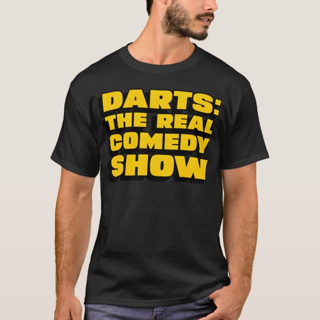 Camiseta Dartshe Real Comedy Show engraçado (Frente)