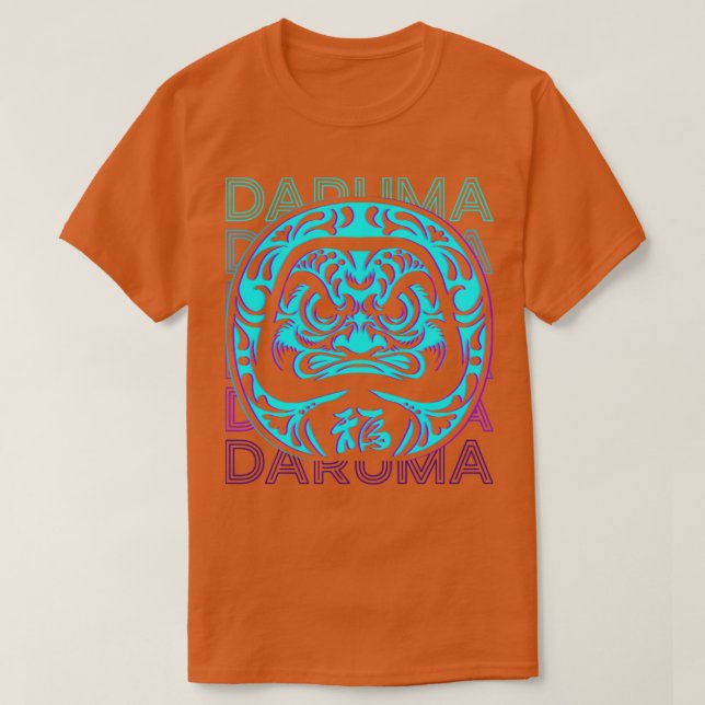 Camiseta Daruma Doll Japonesa - Presente Retroativo (Frente do Design)