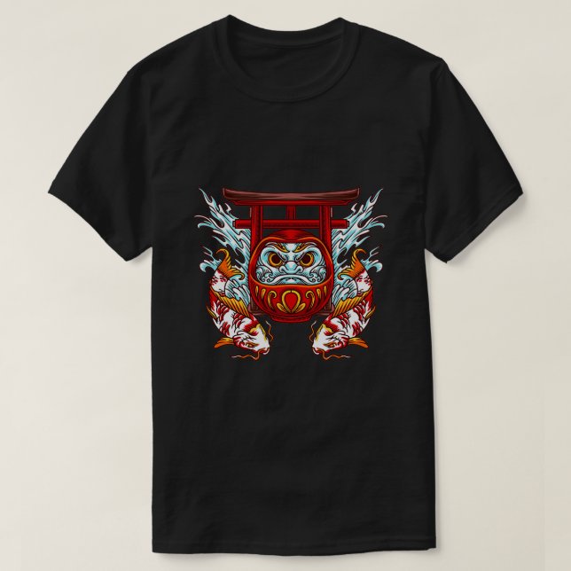 Camiseta Daruma Koi (Frente do Design)