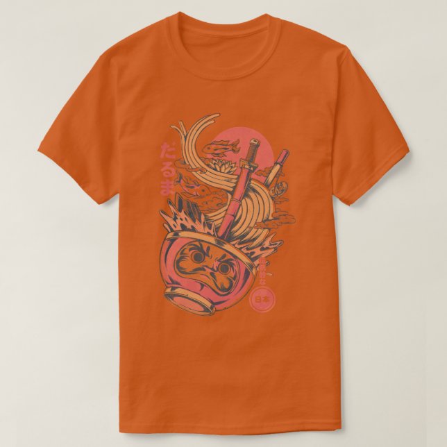 Camiseta Daruma Ramen White (Frente do Design)