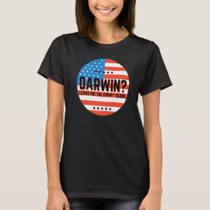 Camiseta Darwin Deixe-Me Sozinho Deixe-Me Ir Darwin Engraça