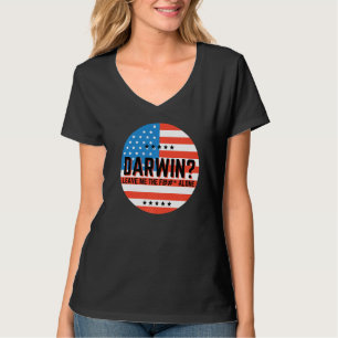 Camiseta Darwin Deixe-Me Sozinho Deixe-Me Ir Darwin Engraça