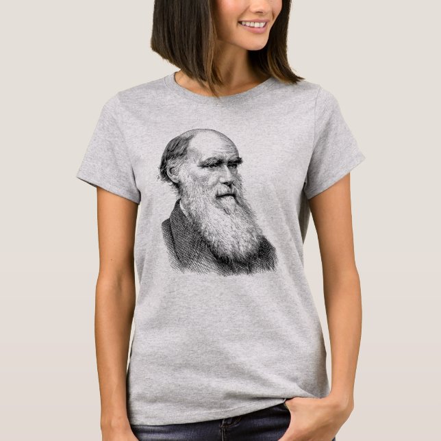 Camiseta Darwin Retrait Evolution/ Charles Darwin (Frente)