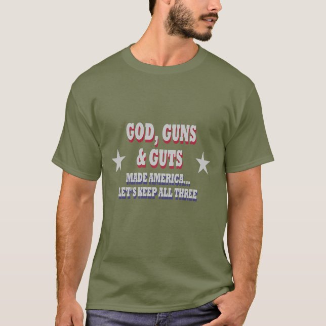 Camiseta das Armas e Gatos de Deus (Frente)