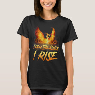 Camiseta Das Ashes I Rise Motivational Phoenix Bird Sh