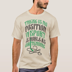 Camiseta das citações do Goalie do hóquei em ge