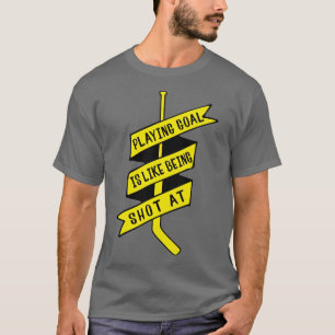 Camiseta das citações do Goalie do hóquei em ge