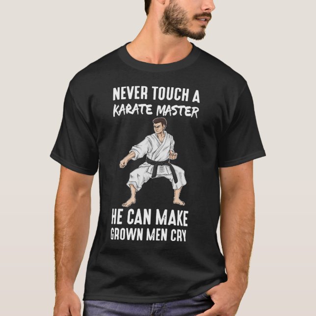 Camiseta Das citações mestras das artes marciais do karaté (Frente)