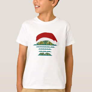 Camiseta das Crianças de Natal Grande Croc