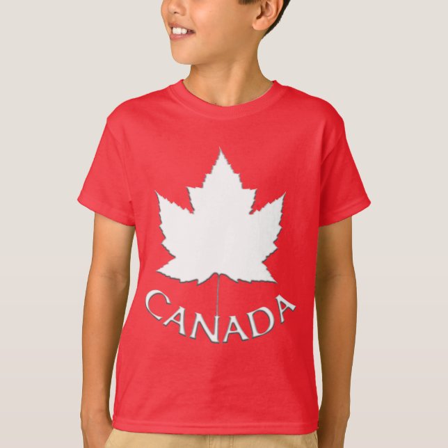 Camiseta das crianças do Canadá Nome personalizado (Frente)