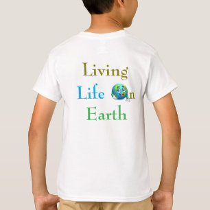 Camiseta das Crianças do Dia da Terra - "Vivendo a