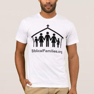 Camiseta das famílias bíblicas (logotipo preto d