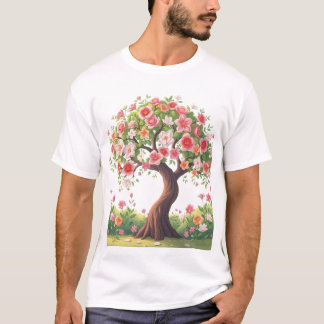 Camiseta das Flores Grandes