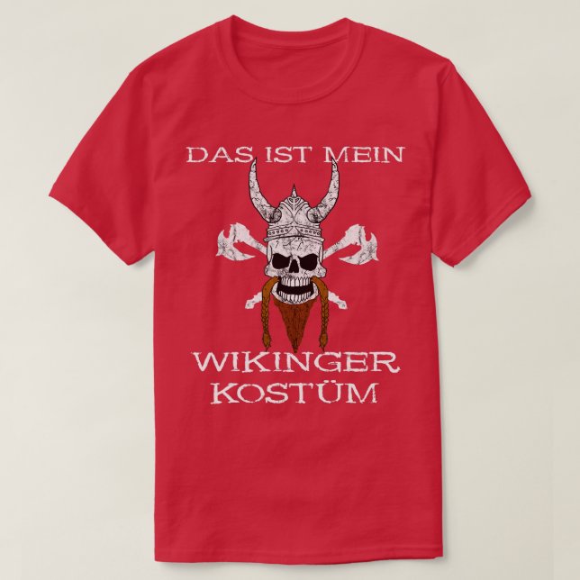 Camiseta Das Ist My Viking Costume Valhalla Nordmann Hallow (Frente do Design)