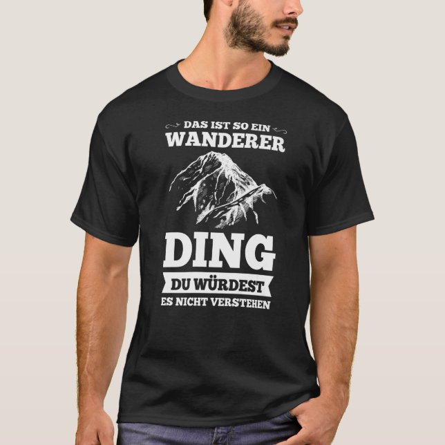 Camiseta das ist so ein wanderer (Frente)
