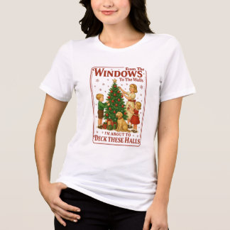 Camiseta Das Janelas às Paredes Estou Prestes a Decorar