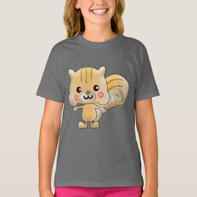 Camiseta das Meninas de Cartoon Pokémon (Frente)