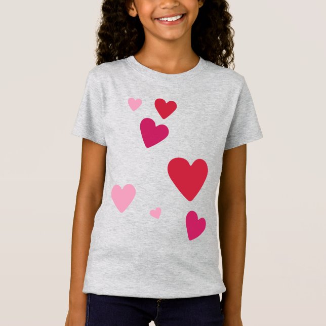 Camiseta das Meninas de Lado Duplo (Frente)