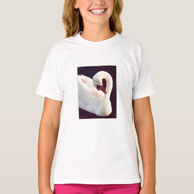 Camiseta das Meninas Mute Swan (Frente)