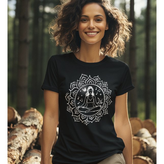 Camiseta das mulheres Cute Zen (Criador carregado)
