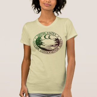 Camiseta das mulheres da Civilian Conservation Cor