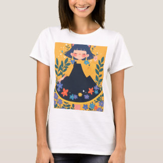 Camiseta das mulheres de moda - Menina