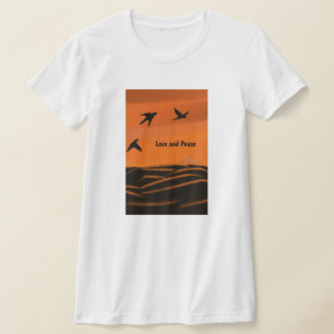 Camiseta das Mulheres do Amor e da Paz