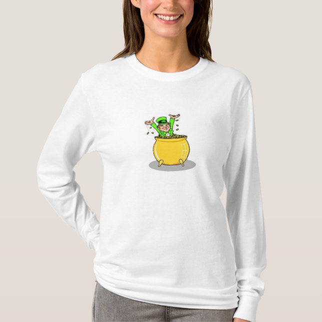 Camiseta das mulheres do dia de Patrick (Frente)