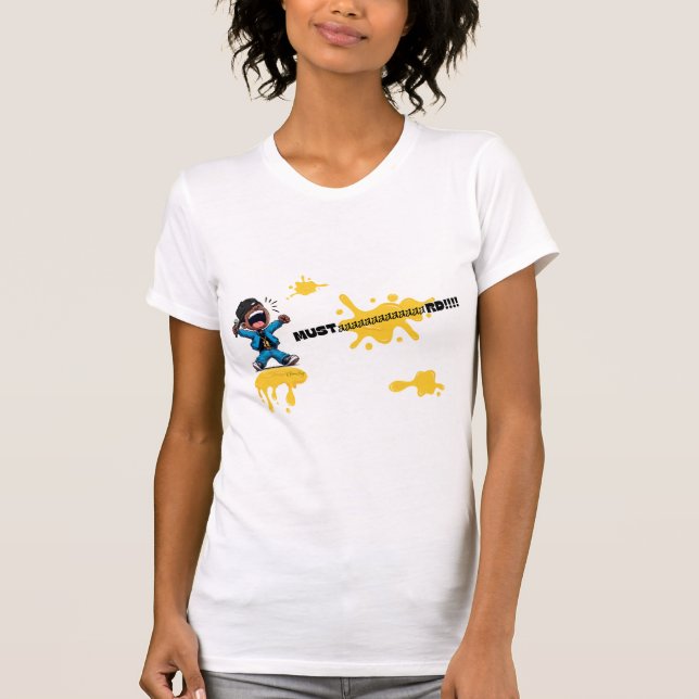 Camiseta das mulheres mustaaard (Frente)