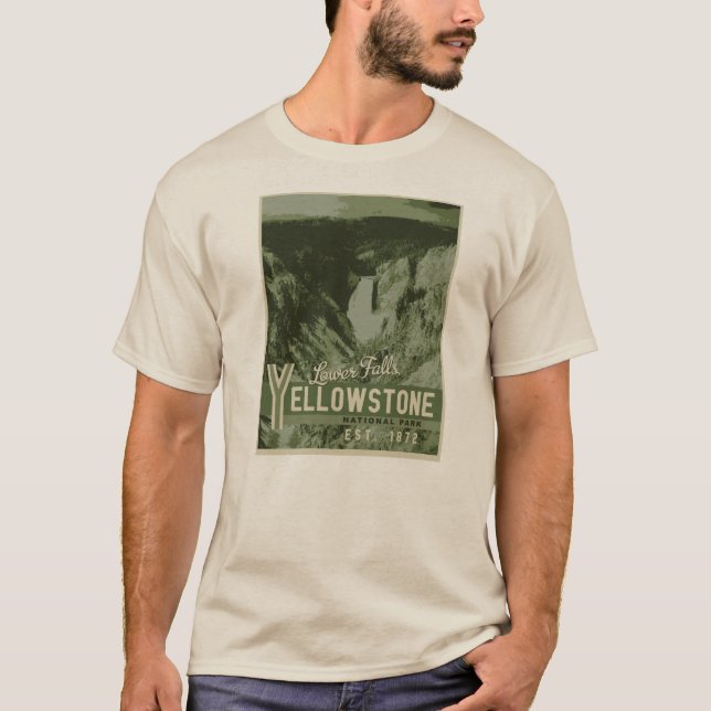 Camiseta das quedas do parque nacional de (Frente)