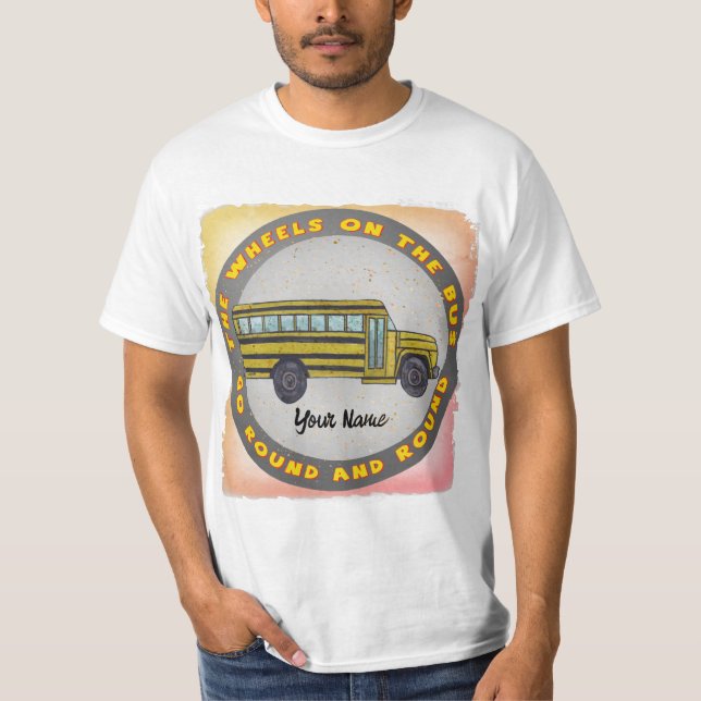 Camiseta das Rodas de Ônibus Escolares (Frente)