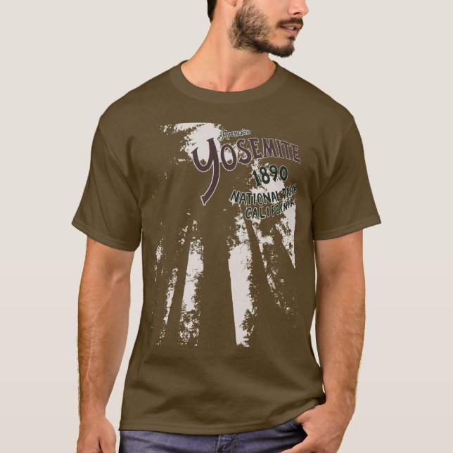 Camiseta das sequóias do parque nacional de (Frente)