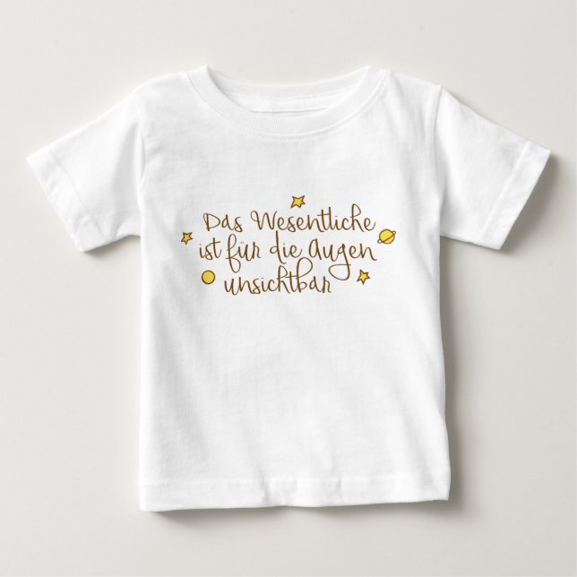 Camiseta Das Wesentliche ist für die Augunsichtbar (Frente)