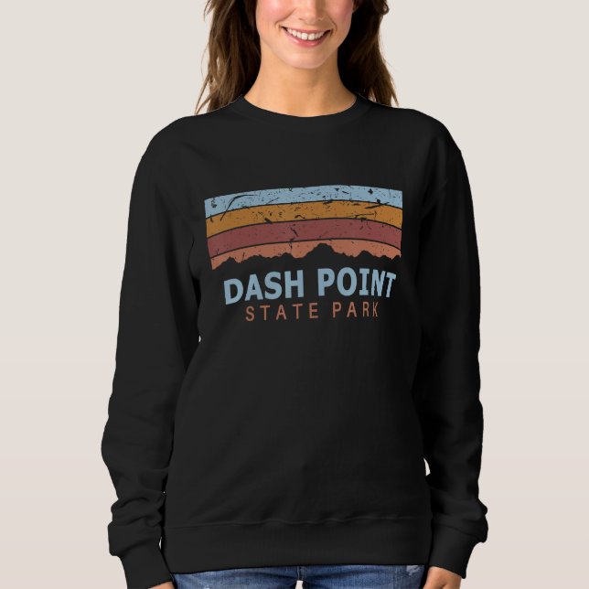 Camiseta Dash Point State Park Washington Retro Cool (Frente)