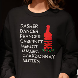 Camiseta Dasher Dancer Prancer Christmas Wine