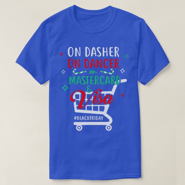 Camiseta Dasher On Dance Credit Cards Black Friday Comprand (Frente do Design)