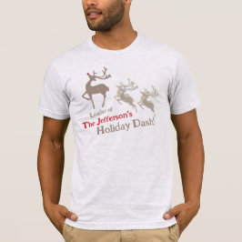Camiseta Dashing rener, líder marrom, costume vermelho