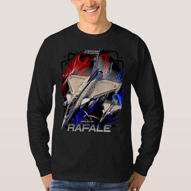 Camiseta Dassault Rafale Avion de Chasse Armée de l'air Fr (Frente)
