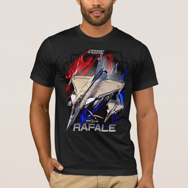 Camiseta Dassault Rafale Avion de Chasse Armée de l'air Fr (Frente)