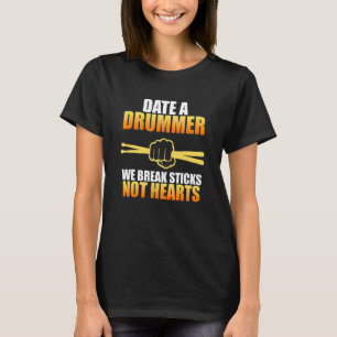 Camiseta Data A Drummer Drum Player Expert Drumming Gráfico