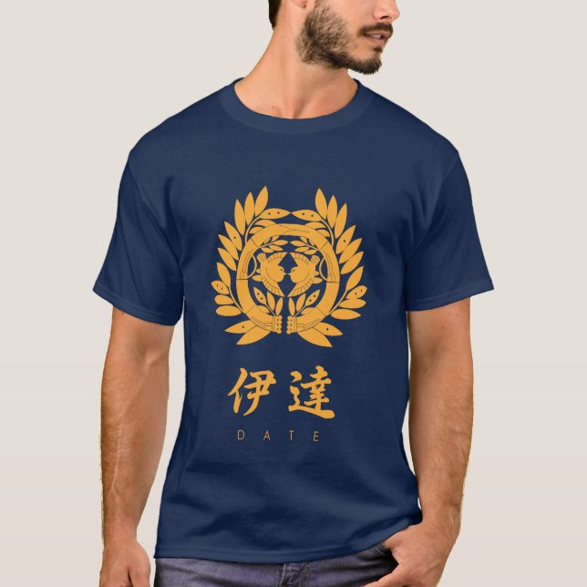 Camiseta Data Clan kamon com nome de clã (Frente)